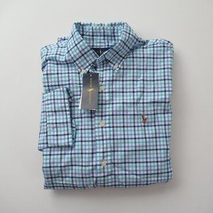 Ralph Lauren Long Sleeve Plaid Oxford Shirt NWT